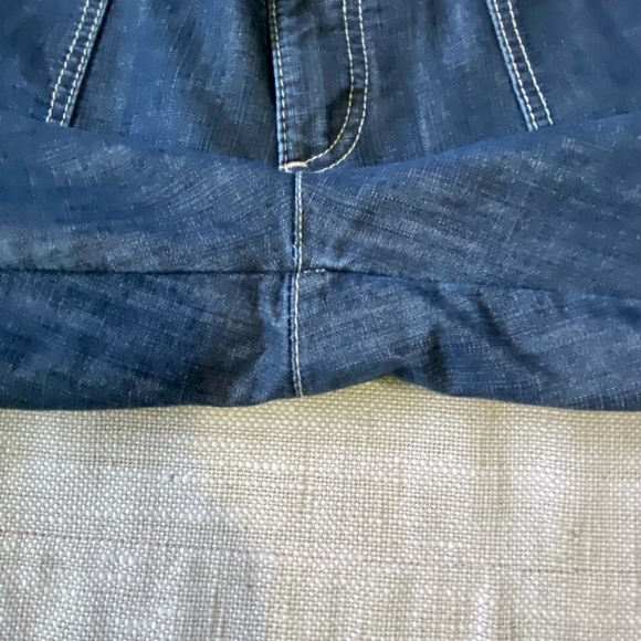 Riders By Lee Womens Denim Cargo Bermuda Vacation Casual Short- Sz- 14 - Picture 7 of 16